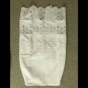 Alice and olive pencil white skirt